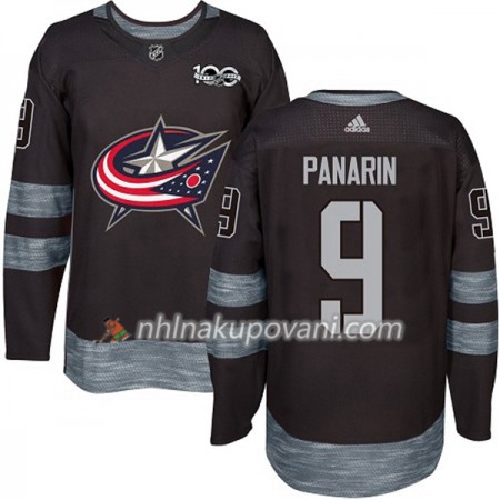 Blue Jackets Dresy Artemi Panarin 9 1917-2017 100th Anniversary Adidas Černá Authentic - Pánské